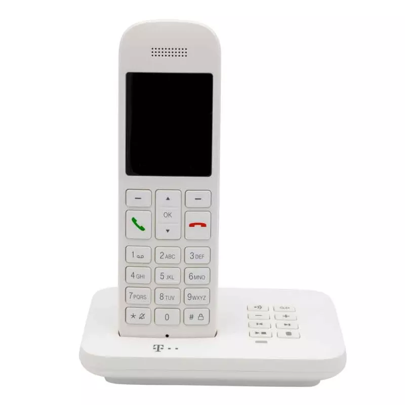 Telekom Sinus A12 analoog-/DECT-telefon valge