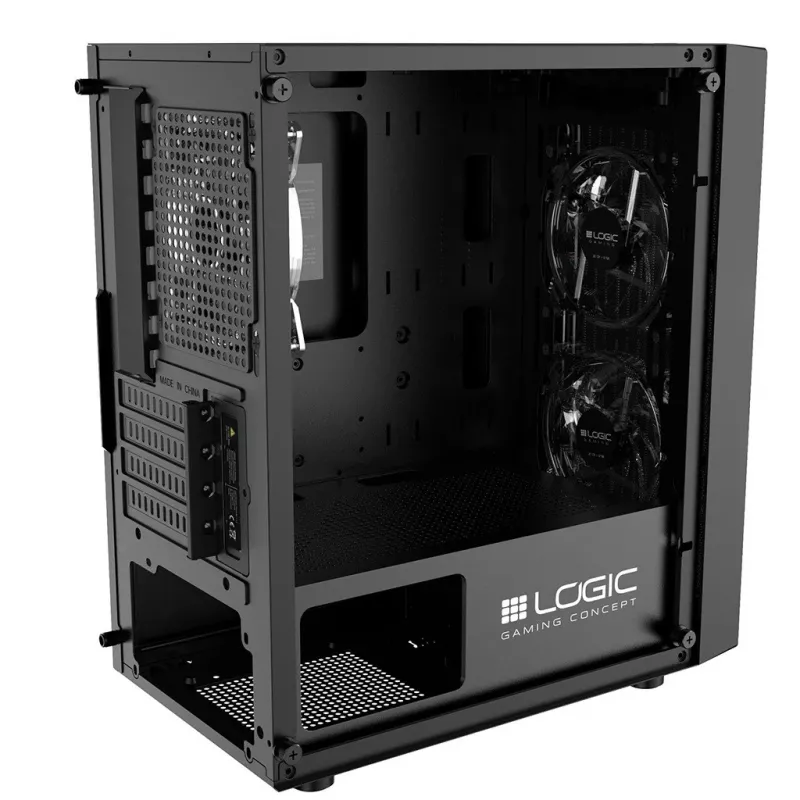 Logic Atos ARGB Mini USB 3.0 Micro Tower korpus, must (AM-ATOS-10-0000000-0002)