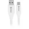 USB 3.2 Gen 2 kaabel, USB-A pistik > USB-C pistik (valge, 0,5 meetrit)
