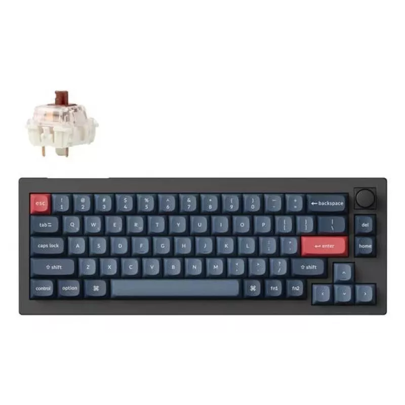 Mehaaniline klaviatuur Keychron V2 MAX Gateron Jupiter Brown lülititega, must, USA paigutus