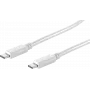 USB-kaabel ShiverPeaks BS13-45156 1,5m USB 3.2 Gen 2 USB C valge