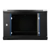 EXTRALINK LITE 6U 530X400 SEINAKINNITATAV RACK-KAPP MUST RIIULIGA