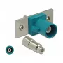 Koaksiaalkonnektor DELOCK 89826 — FAKRA Z isane, kullatud kontaktidega, 21,2×24×7,5 mm