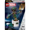 LEGO Marvel Tantsiv Groot ehitatav animeeritud mänguasi tegelaskuju Galaktika Valvurid laste käsitsi juhitav interaktiivne mängukomplekt superkangelane