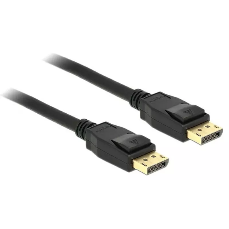 Delock - DisplayPorti kaabel - DisplayPort (M) DisplayPorti (M) - 3 m - riiviga - must