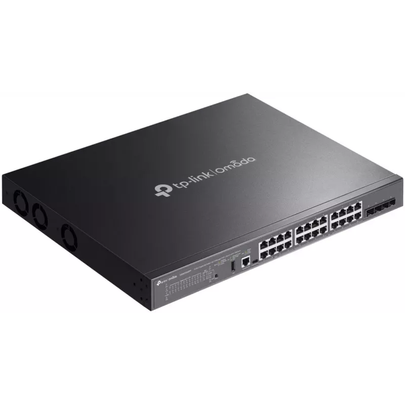 TP-Link SG5428XMPP võrgukommutaator Hallatav L3 Gigabit Ethernet (10/100/1000) Power over Ethernet (PoE) Must