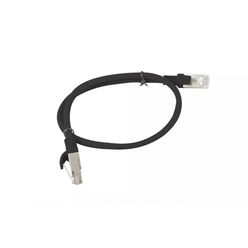 LANBERG PCU6-10CC-0050-BK Patchjuhe RJ45 cat. 6 UTP 0,5 m must