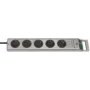 Brennenstuhl 1153340115 pikendusjuhe Super-Solid Line 5-suunaline 2,5 m H05VV-F 3G1,5, hõbedane (1153340115)