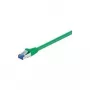 Wentronic Goobay CAT 6a paigalduskaabel, S/FTP (PiMF), roheline, 0,5 m - LSZH halogeenivaba, vask (93660)