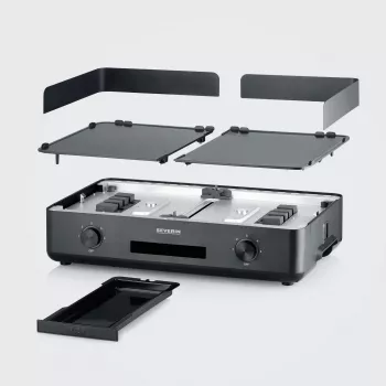 Kontaktgrill Severin PG 8569 2200 W must alumiinium plastik