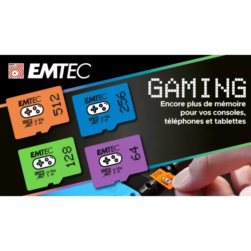 Mälukaart Emtec 64GB MicroSDXC UHS-I ECMSDM64GXCU3G