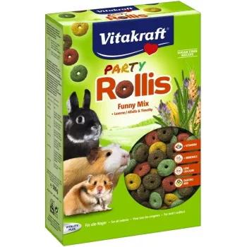 Snack Vitakraft 25247 500 g — teraviljamaitselised maiused merisigadele, hamstrile ja küülikutele, 13% toorkiudu