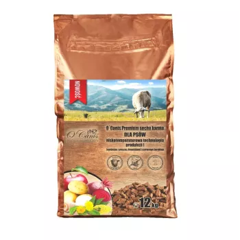 O'CANIS Premium lambaliha hirsiga, kartulitega ja punapeediga - kuiv koeratoit - 12kg
