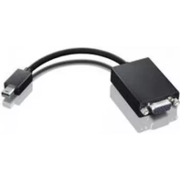 Adapter Lenovo mini-DisplayPort to VGA 0A36579 — passiivne videoadapter miniDP ja VGA-ekraani ühenduseks