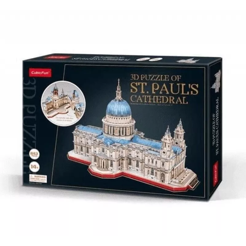 3D pusle cubicfun St. Paul’s Cathedral model 306-20270 — arhitektuuriline koopiakomplekt