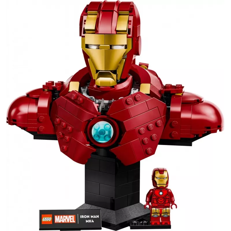 LEGO ehituskomplekt Marvel Super Heroes Iron Man MK4 3D-mudel, 436 osa, sisaldab 1 minifiguuri, vanusele 18+
