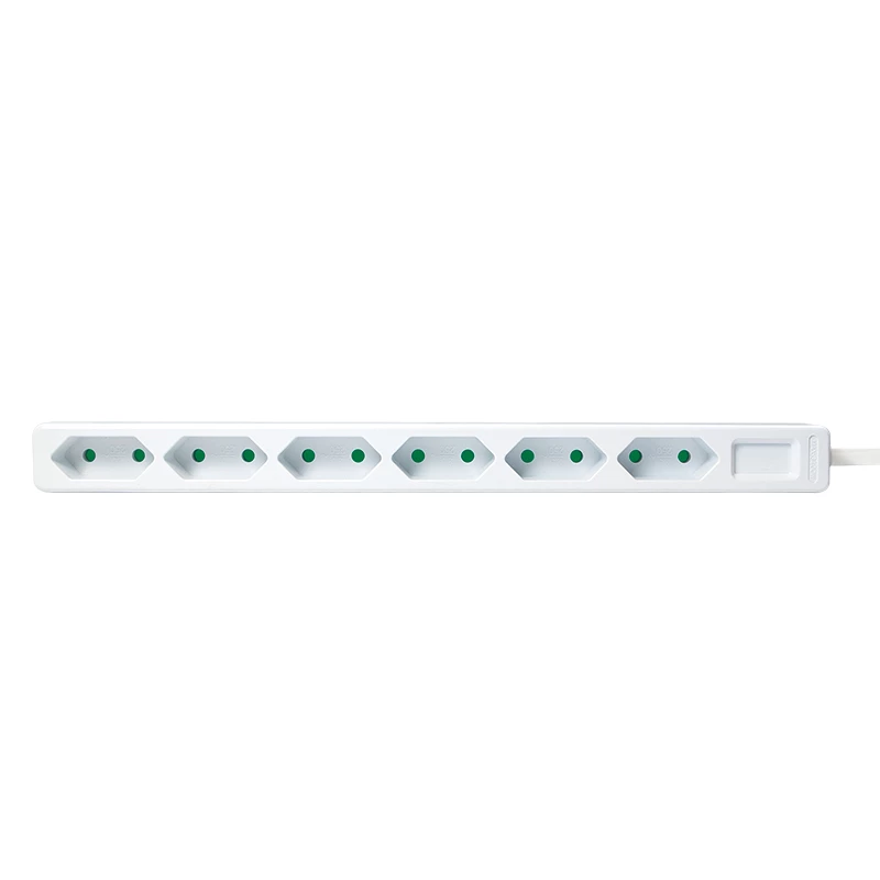 Pikendusjuhe LogiLink LPS231 1,5 m 6 vahelduvvoolupistiku sisendiga Siseruumides valge