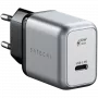 Mobiilseadme laadija Satechi ST-UC30WCM-EU — Universaalne siseruumides kasutatav vahelduvvoolulaadija 1× USB-C, must/hõbedane