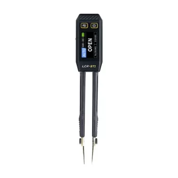 Digitaalne pintsett-LCR-mõõtur Fnirsi LCR-ST1 — käsikäes LCR-tester SMD komponentidele