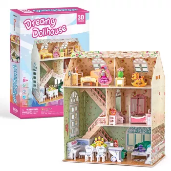 Nukumaja mudelikomplekt CubicFun P645H — 3D paber/papp kokkupanek, Dreamy