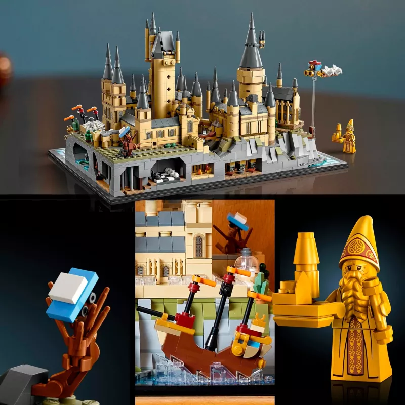 LEGO 76419 Harry Potter Sigatüüka loss ja maa-ala, suur komplekt täiskasvanutele, sisaldab ikoonilisi asukohti: Suur saal, Salakamber ja palju muud, sõbrapäev