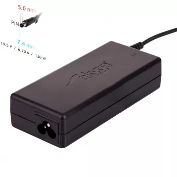 Toiteadapter Akyga AK-ND-57 sülearvutitele 19,5 V 130 W 6,7 A, sisend 100–250 V, siseruumidesse, must