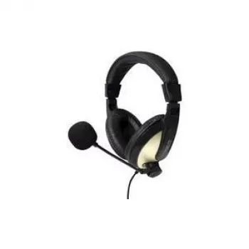 LogiLink HS0011A - Kõnekeskus / kontor - Binaural - Peavõru - Must - Juhtmega - 3,5 mm (1/8) (HS0011A)