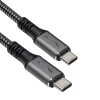 Akyga AK-USB-34 USB-C – USB-C Thunderbolt 3 kaabel, 40 Gbps, 100 W, 1,5 m, must