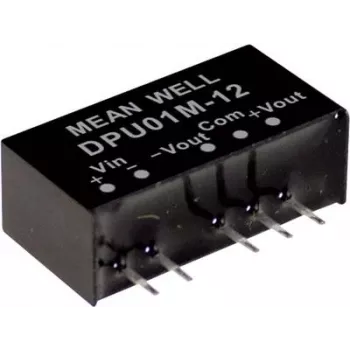 Toiteadapter MEAN WELL DPU01N-12 1 W Sisend 21,6–26,4 V Väljund 15 V