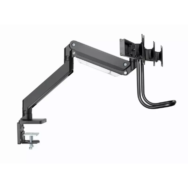 Lauamonitori kinnitus GEMBIRD MA-DA3-03, 3 haru, gaasvedru, VESA 75–100x100, toetab 3 ekraani kuni 27 tolli, max 18 kg, must