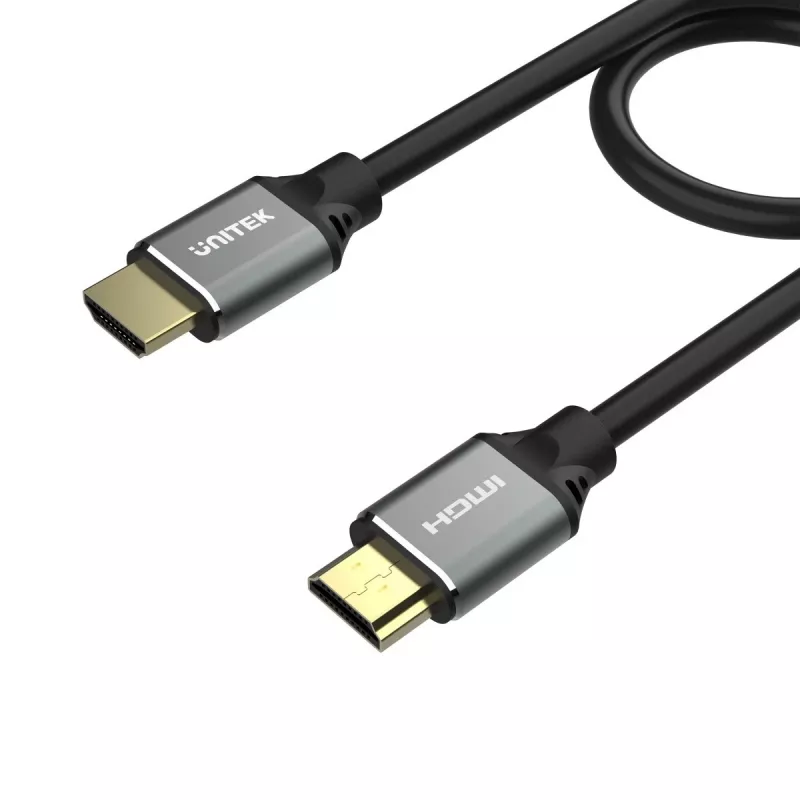 HDMI-kaabel Unitek C137W 1,5 m, HDMI 2.1, 48 Gbit/s, 4K/8K 2160p, 120 Hz, ARC, Ethernet, kullatud