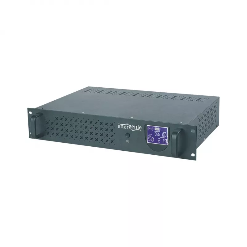 Gembird - Racki UPS 19'' 3.4U 1500VA, 4x IEC 230V väljund, IEC14 sisend, RJ11, USB, LCD Line-Interactive 1.5 kVA 900 W 4 pistikupesa