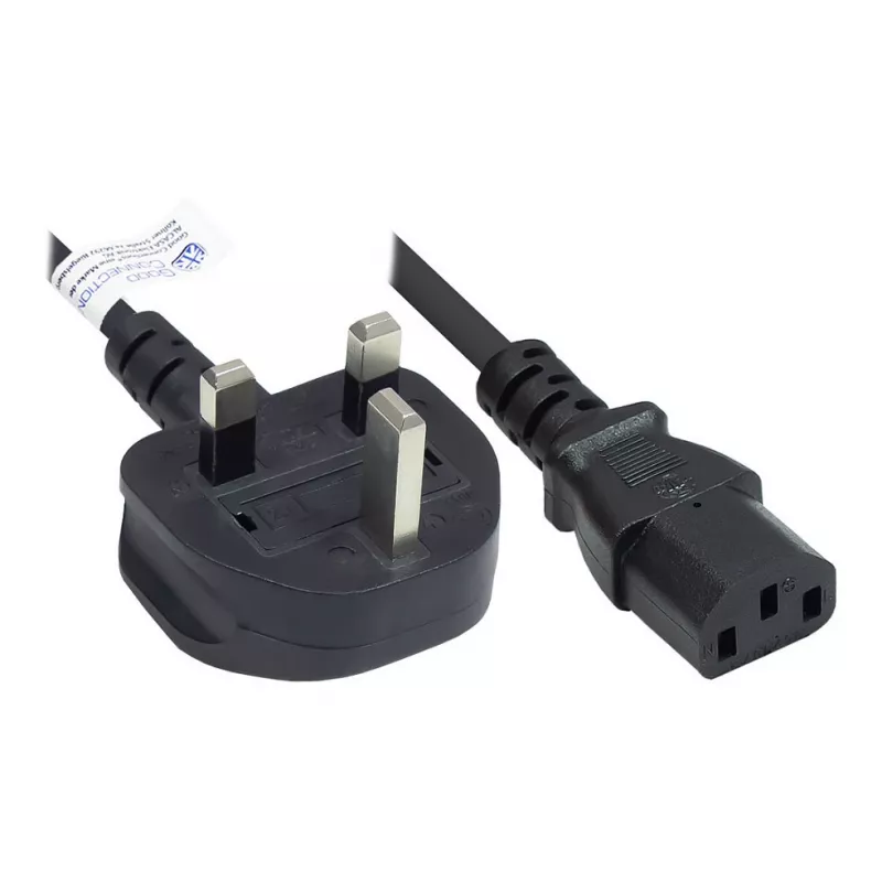 Good Connections P7030-S030 - 3 m - Netzstecker Typ G - C13-Koppler - H05VV-F - 250 V - 10 A