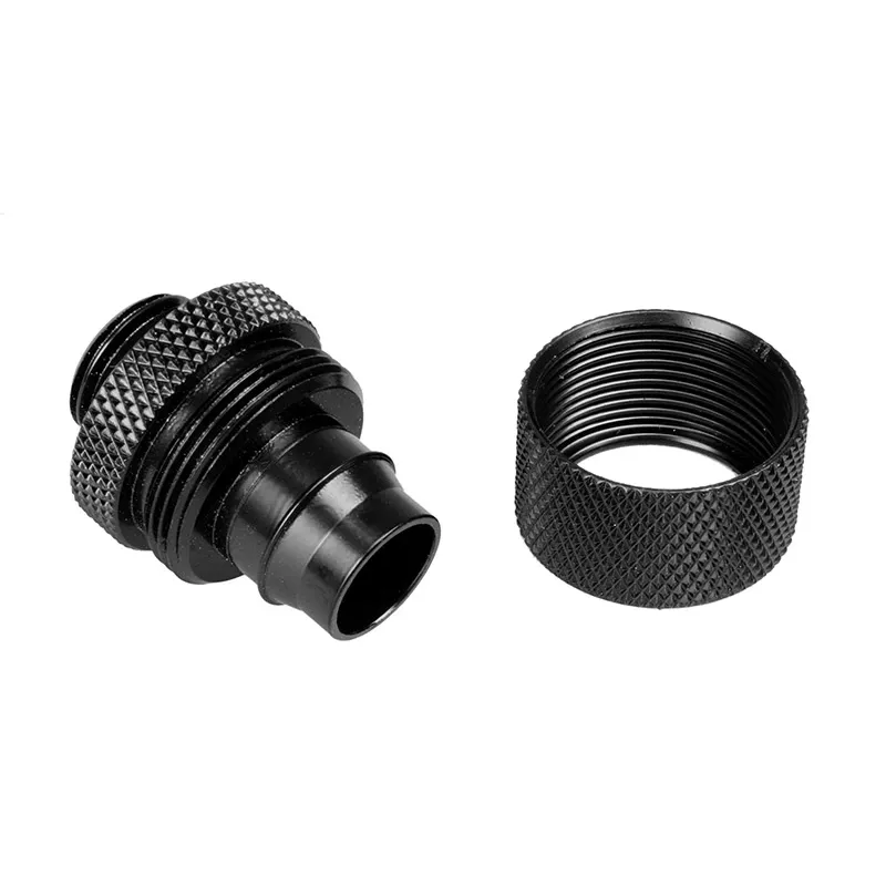 Bitspower surveliitmik G1/4-tolline isane sirge 16/11 mm külge – must matt