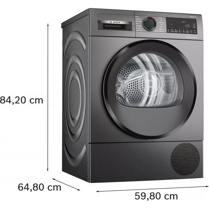 Bosch WQG245DXSN soojuspumbaga pesukuivatusrest 9 kg