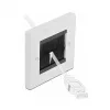 Seinaplaat DeLOCK 66491 valge