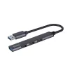 USB-hub SAVIO AK-70, 7-port USB 3.0, 4 kasutatavat porti, USB Type-A host, 5 Gbit/s edastuskiirus, garantii 2 aastat