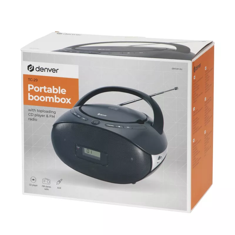 Inter Sales Denver TC-29 - Analoog - FM - Mängija - CD-R CD-RW - 1 W