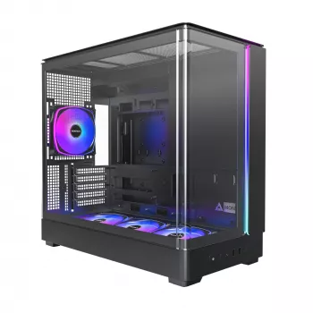 PC-korpus Montech KING 15 PRO Must — micro ATX / Mini-ITX midi torn