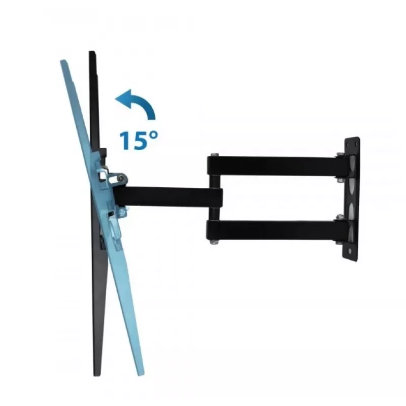 Seinale kinnitatav telerihoidik ESPERANZA ERW016 kuni 70-tollistele teleritele, must, 45 kg kandevõime, VESA 75x75–400x400, kaldenurk 15°