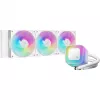 All-in-one vedelikjahuti DeepCool LE360 WH V2 12 cm Valge — 360 mm radiaator, 3x120 mm ventilaatorid, LGA 1851 tugi