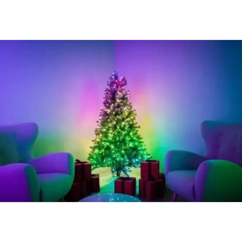 Eelvalgustatud jõulupuu Twinkly Regal Tree 1,50 m — 270 RGB LED-i, Wi‑Fi ja Bluetooth, IP20, 36 W, roheline juhe