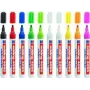 Chalk Marker Edding 4095 Must Sinine Roheline Oranž Roosa Punane Valge Kollane 10 tk