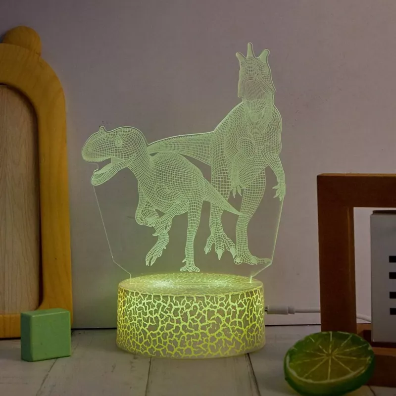 Laua-LED-lamp MANTA SNL117RGB RGB 3D dinosauruse valgusdekoor