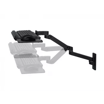 Klaviatuuriklamber Ergotron LX Pro Wall klaviatuur Arm must Alumiinium