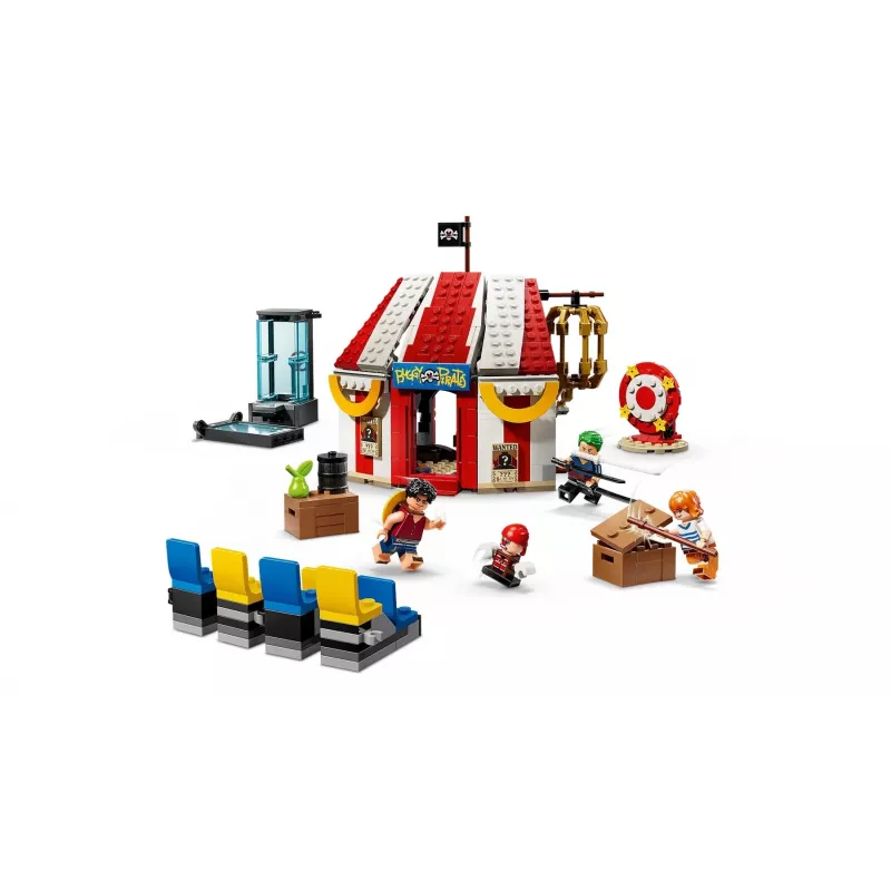 LEGO klotside mängukomplekt Buggy the Clowni tsirkusetelk 75637 — 573 tükki, 4 minifiguuri, vanus 8+