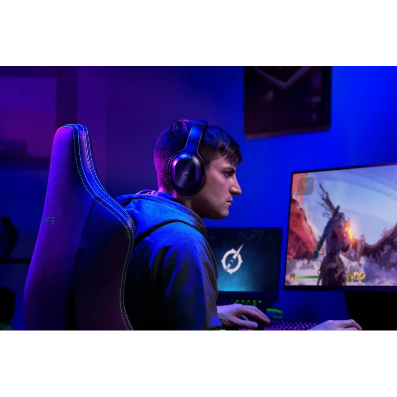 Razer Barracuda Pro Peakomplekt Juhtmega ja Juhtmevaba peavõru Mängimine USB Type-C Must