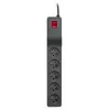 LESTAR ZX 510 G-A K.:CZ 5,0M piksekaitsega pistikupesa, must, 5 AC-pistikupesa, 230 V, 5 m