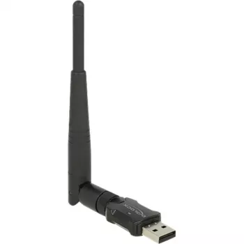 DeLock USB2.0 kaheribaline WLAN ac/a/b/g/n pulk - võrguadapter - USB2.0 - 802,11b, 802,11a, 802,11g, 802,11n, 802,11ac - Must (12462)