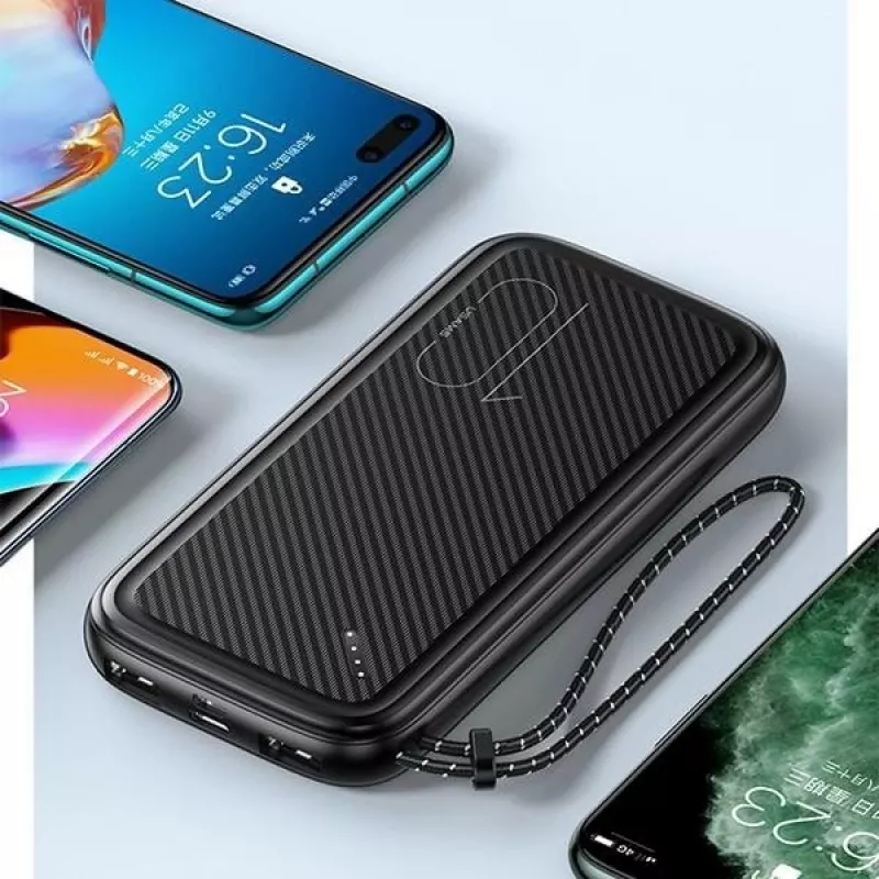 Kaasaskantav akupank USAMS PB56 10000mAh 2xUSB / USB-C / MicroUSB kiirlaadimine